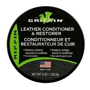 Griffin Leather Conditioner and Restorer Extends Lengthen Life for Boots 4Oz